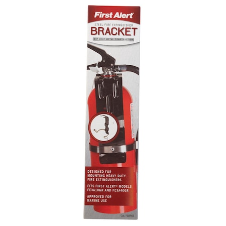 First Alert First Alert Black Steel Fire Extinguisher Bracket 3.5 in. L 5 lb BRACKET5